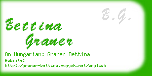 bettina graner business card